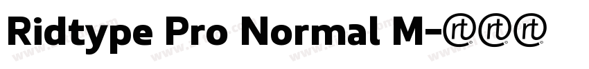 Ridtype Pro Normal M字体转换